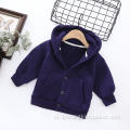 Moletom Infantil Cardigan Primavera e Outono com Capuz